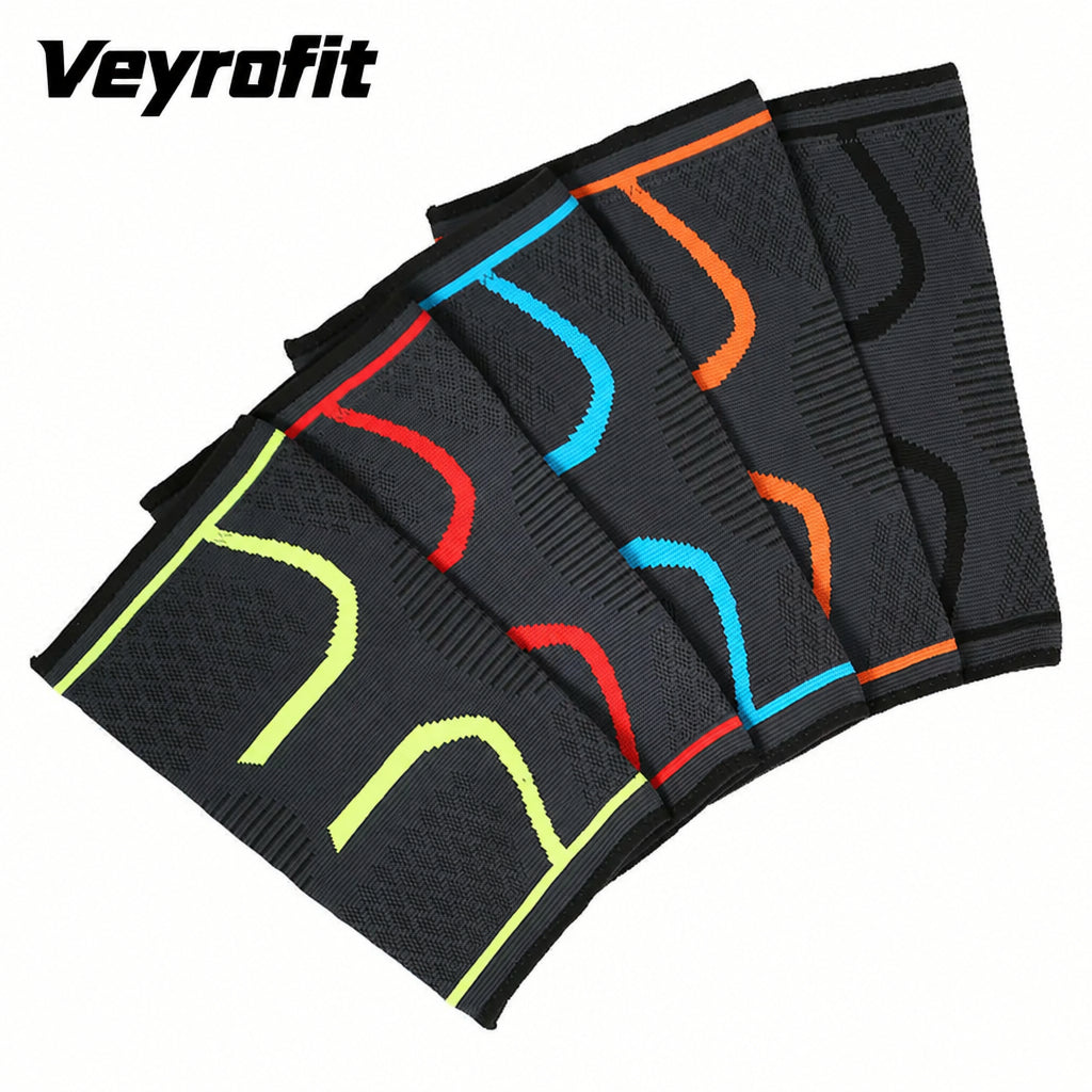1PCS Fitness Running Cycling Knee Support Braces Elastic Nylon Sport Compression Knee Pad Sleeve for Basketball Volleyball