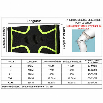 1PCS Fitness Running Cycling Knee Support Braces Elastic Nylon Sport Compression Knee Pad Sleeve for Basketball Volleyball